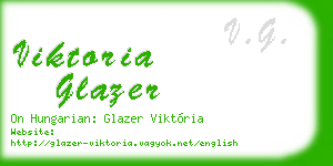 viktoria glazer business card
